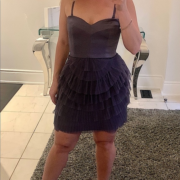 BCBG dress size 0. Deep purple. Worn twice. - Picture 8 of 8